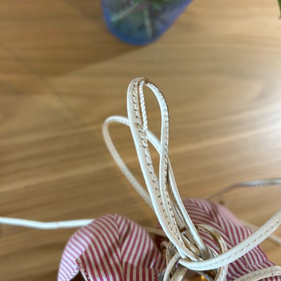 Anthropologie Billy Ella Size 10 Striped Lace up Heels - Picture 5 of 8